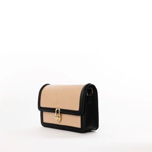 Chic Black and Tan Crossbody Bag